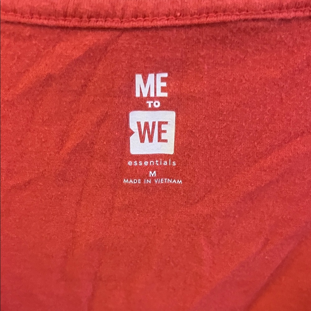 Me to We Vibrant Coral Wrap Blouse - Picture 2 of 3